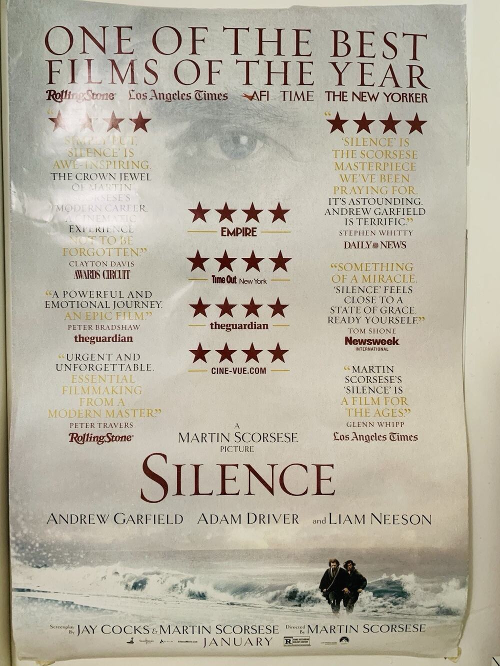 Silence (2016) Original Double-Sided Movie Poster 27x40 – Martin Scorsese Film